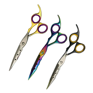 Tijeras de Peluquería Profesionales de Acero Inoxidable de Color Personalizado Premium, Tijeras de Barbero con Filo Afilado, Herramienta para Salón de Belleza - Product Image 1