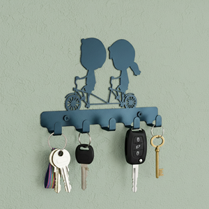 Porte-clés mural décoratif en métal de qualité supérieure pour garçon et fille, organisateur mural pour l'entrée de la maison, le salon - Product Image 1