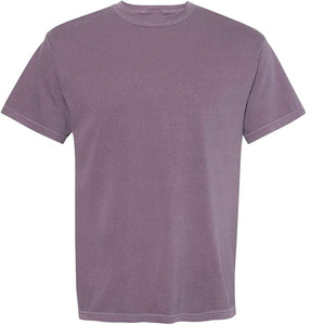 T-shirt en coton uni pour homme, coupe classique, col rond, manches courtes, jersey décontracté, design simple - Product Image 1