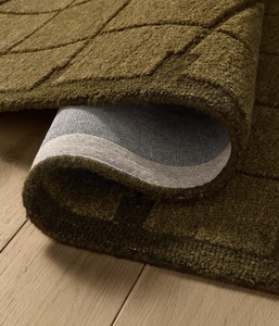 Hand Tufted Wool <b>Rug</b> Modern Abstract Carved Design Olive Brown Luxury Eco-Friendly Area <b>Rug</b> Textured Abstract Pattern - Product Image 3