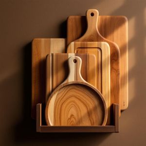 Tabla de Cortar de Madera de Acacia Premium Ecológica para Uso Diario, Duradera, para Servir Pan y Alimentos, Ideal para Fiestas - Product Image 4