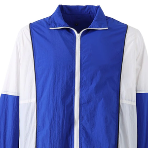 เสื้อแจ็คเก็ตกันลมซิกมา รอยัลบลู ไวท์ ฟูลซิป ผ้าโพลีเอสเตอร์กันน้ำ มีฮู้ด กระเป๋าหน้า ลายพิมพ์ ไซส์พลัส - Product Image 6