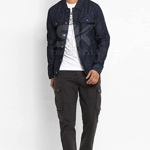 OEM Services High Quality Custom Design Men Jeans Jacket New Design Breathable Jeans Winter Jacket For Men - Product Image 5