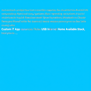 Services de développement d'applications IoT personnalisées pour les systèmes d'exploitation Android, Mac, Linux, incluant USB, site Web, Internet, et version domestique disponible en stock - Product Image 3