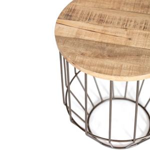 Vente en gros Table basse personnalisée de qualité supérieure en bois massif fer cuivre fini Artisan moderne Design pour meubles de maison - Product Image 5