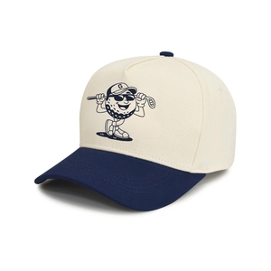 Wholesale Classic Waterproof Golf Hats 5 Panel Two Tone Custom Graphic Printed Logo Sport <b>Cap</b> Golf Headwear Adjustable Buckle - Product Image 3
