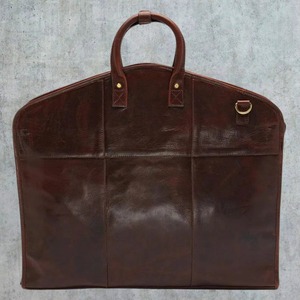 Sac de transport pour costumes en cuir véritable fait main, robuste, avec fermeture éclair, pour distributeur B2B, idéal pour les voyages décontractés et simples - Product Image 4