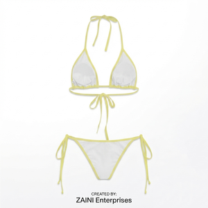 Bikini Premium ZAINI de 240 g/m², 100 % Poliéster, Cintura Alta, Escote Pronunciado, Reversible, Transpirable, Antibacteriano, con Relleno Extraíble - Product Image 2