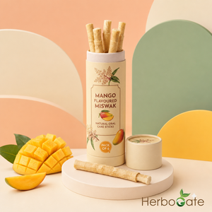 Miswak con Sabor a Mango, Palillo de Cuidado Dental Herbal Tradicional con Sabor a Mango para Blanquear los Dientes, Encías Saludables y Dientes Más Limpios - Product Image 2