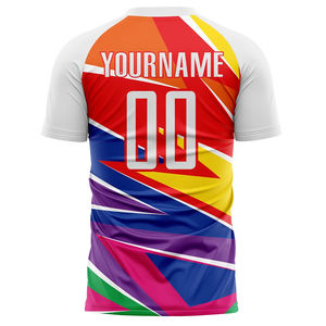 Maillot de football à manches courtes pour entraînement, 100 % polyester, taille adulte, pour vêtements de sport, service OEM - Product Image 2