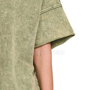 เสื้อยืดสไตล์คลาสสิกแบบใหม่สำหรับผู้หญิง ลายฟอกสี ตะเข็บทนทาน เสื้อยืดฟอกสีสำหรับผู้หญิง เนื้อผ้านุ่ม สวมใส่สบายๆ - Product Image 6