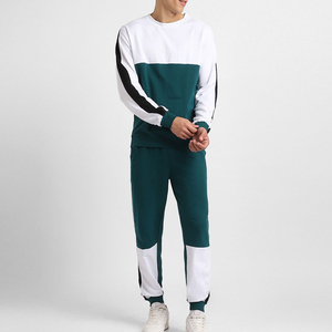 Autumn Winter Men's Sweat Suit Lightweight Fleece Lining Hoody Joggers Set Warm Athletic Tracksuit Pullover Streetwear Solid - Product Image 1
