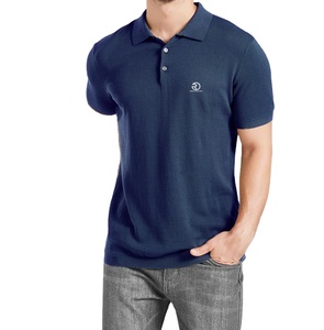 Vente directe d'usine Polo pour hommes de haute qualité 100% coton tricoté T-shirt de polo de golf décontracté pour hommes - Product Image 2