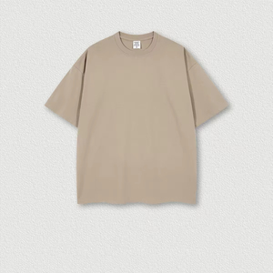 Camiseta Personalizada con Cuello Grueso para Hombre, Algodón Orgánico de Alta Calidad, Talla Grande, Lisa, Extra Grande, de Lujo - Product Image 5