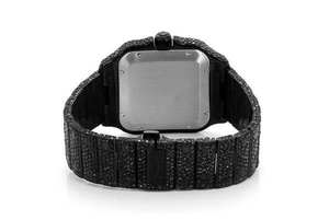 Reloj BOJ CATie.R008 Black Rose con Diamantes VVS, Lujoso, de Aleación de Vidrio y Acero Inoxidable, Completamente Cubierto de Moissanita, Movimiento Automático, 41MM - Product Image 3