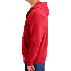 Hoodie personnalisé à fermeture éclair intégrale, coupe ample, avec logo brodé, pour les marques de streetwear américaines - Product Image 5