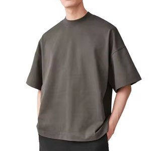 เสื้อยืดโอเวอร์ไซส์วินเทจผ้าฝ้ายหนาน้ำหนัก 240 กรัมสำหรับผู้ชาย มีสีให้เลือกตามสั่งและมีบริการพิมพ์ฉลากได้หลากหลายรูปแบบ - Product Image 1