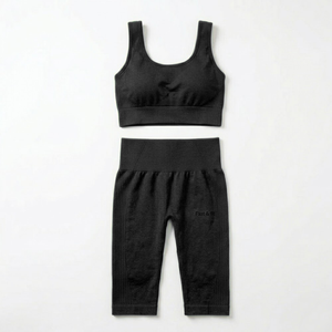 Nouvelle conception, ensemble soutien-gorge et short en coton 100% uni, grande taille, couleur unique, motif uni, longueur au-dessus du genou, MOQ 2 pièces - Product Image 5