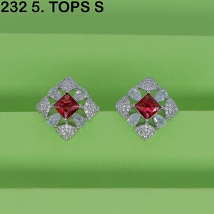 Boucles d'oreilles classiques tendance MIJ plaquées argent pour femmes, boucles d'oreilles fines plaquées argent, boucles d'oreilles à clous géométriques tendance plaquées argent - Product Image 3