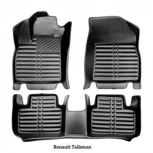 Tappetini Auto in Pelle 5D su Misura, Copertura Completa per <span class=keywords><strong>Renault</strong></span> Megane Fluence <span class=keywords><strong>Scenic</strong></span>, Impermeabili e Antiscivolo - Product Image 3