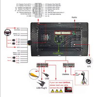 Lecteur DVD de voiture avec écran IPS de 9 pouces, GPS Android, amplificateur, Carplay, Android Auto, autoradio pour Honda XRV Vezel 2013-2018