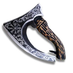 Hache de chasse et de camping artisanale en acier au carbone, couteau de cuisine et coupe-pizza d'extérieur, logo personnalisé - Product Image 1