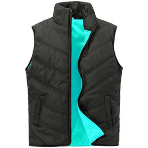 Gilet matelassé sans manches coupe-vent avec fermeture éclair, taille personnalisable, gilet matelassé brillant pour femme - Product Image 5