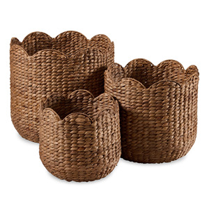 Paniers de rangement décoratifs en jacinthe d'eau, paniers de grande qualité - Product Image 1