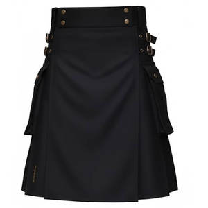 Kilt écologique de style écossais pour homme, personnalisé, avec sangles en cuir, pour les activités de plein air - Product Image 2