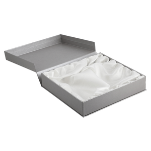 Petite boîte à bijoux en kraft |   Emballage portable en carton pour bagues et pendentifs, laminé mat avec gaufrage et éponge - Product Image 4