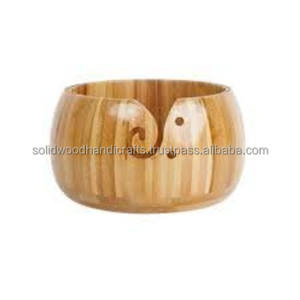 Cuenco de hilo de madera hecho a mano, soporte de hilo de palisandro, caja de almacenamiento de hilo de ganchillo, cuenco de bola de hilo, regalo para cumpleaños de madre - Product Image 3
