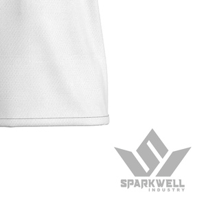 Camiseta de Fútbol Americano Blanca Personalizada para Hombre, Cuello en V, Manga Corta, Absorbe la Humedad, 100% Poliéster, Impresión de Nombre y Número del Equipo, Ropa Deportiva - Product Image 2
