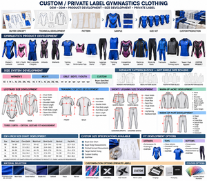 Vêtements de gymnastique personnalisés à marque privée |   Bleu Noir - Six Couleurs |   Ensemble de 4 pièces |   Justaucorps de gymnastique |   Fabricant | - Product Image 6