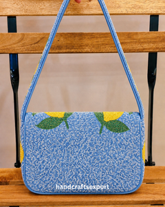 Sac à bandoulière de luxe fait main en perles de citron pour femmes, exportations d'artisanat |   Écologique, léger, sûr, personnalisable, design - Product Image 2