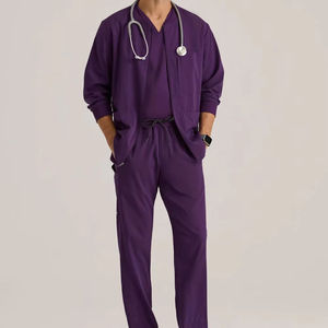 Venta al por mayor OEM: Chaquetas quirúrgicas personalizadas para mujer, uniformes médicos para hombre, chaquetas de enfermería, uniformes médicos. - Product Image 1