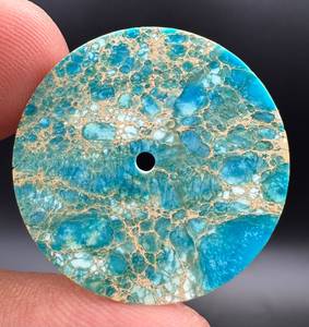 หน้าปัดนาฬิกา A K Gems Sediment Jasper รุ่น ETH-10210 ขนาด 30.5 มม. สีน้ำเงินขัดเงาด้านเดียว หน้าปัดทรงกลม หนา 0.40 มม. ผลิตในรัฐราชสถาน - Product Image 4