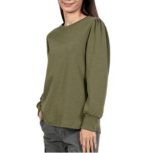 Custom Embroidery Front Women's High Quality <b>Fleece</b> Knitted Oversize Pullover <b>Sweatshirt</b> Eco-Friendly Breathable Casual Winter - Product Image 1