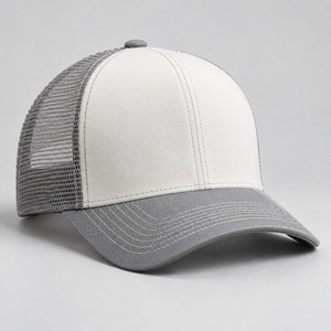 Casquette de baseball trucker brodée haut de gamme, structurée, avec dos en maille, réglable par fermeture à pression, personnalisable, tendance, pour l'extérieur et décontractée - Product Image 5