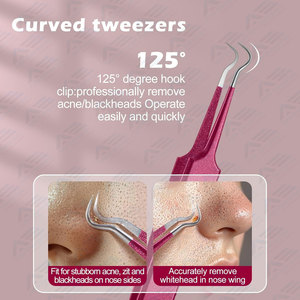 Kit de herramientas profesional Facial Pimple Popper para Zit, eliminación de la frente, nariz, acné, espinillas, comedón, puntos negros, instrumentos de belleza - Product Image 2