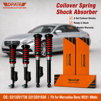 Kit de suspension coilover avec amortisseurs réglables ADS 2213201738 pour Mercedes Benz Classe S W221 4Matic