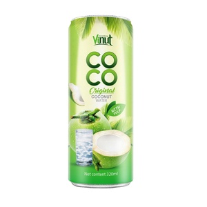 Lata de 320ml (enlatada) de agua de coco sin pulpa Diseña tu propia distribución de etiqueta privada Nuevo producto sin azúcar - Product Image 1