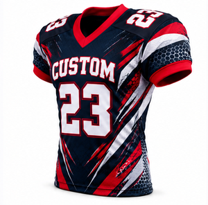 Maillot de football américain dernier cri pour hommes et femmes, personnalisé, sublimé, respirant, séchage rapide, uniforme d'équipe, vente en gros, direct usine - Product Image 6