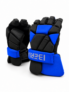 IBERIA Professional Premium Wholesale Black Blue Lacrosse <b>Gloves</b> for Men | Padded Protective Lacrosse <b>Gloves</b> | Custom Team <b>Glove</b> - Product Image 1