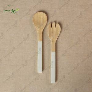 Cuillère en bambou réutilisable, cuillère de cuisine écologique, ustensiles de cuisine du Vietnam - Product Image 1