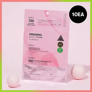 VT Quality 100 Sheet 2-<b>Step</b> Hydrogel Collagen Riddle Shot Facial Masks Good Quality 10 Sheets - Product Image 1