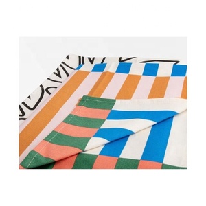 Abstract Multi Colour Embroidered Personalized Sustainable Cotton Home <b>Kitchen</b> All Purpose Golf Napkin Towel Accessories on Sale - Product Image 1