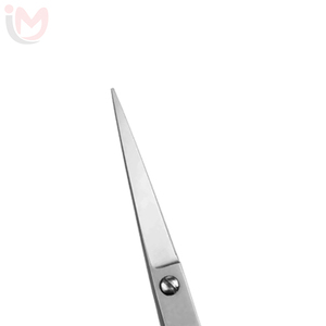 Ciseaux de coiffure professionnels en acier inoxydable, lame tranchante, manche long, pour droitiers, poignée en caoutchouc - Product Image 2