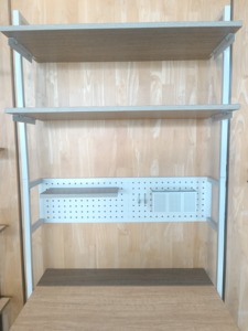 Lumetal Modern Home Office Desk <b>Study</b> <b>Table</b> Shelf Pegboard Storage Frame Wood Look Multi-Functional Cozy Workspace for Learning - Product Image 4