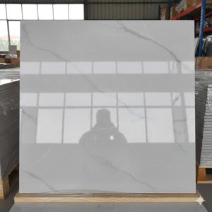 Carreaux de porcelaine effet marbre de Carrare, résistants aux taches et aux acides, 600 x 600, carrés standard, 9 mm – 10 mm, absorption d'eau < 0,5 %, haute brillance - Product Image 4