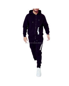 Conjunto de chándal deportivo personalizado para hombres y mujeres 2024 Traje de Jogger de alta calidad OEM Gimnasio Fitness Wear Zip Sudadera con capucha Pantalones - Product Image 1